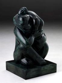Anya gyermekkel, 2019, bronz, 56 cm x 38 cm x 32 cm