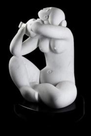 Concerto, 2019, carrarai márvány, 120 cm x 120 cm x 84 cm